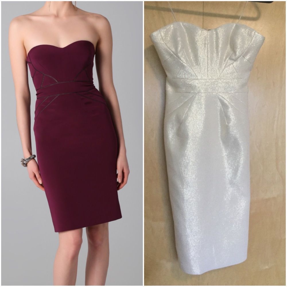 Zac Posen Strapless Dress - Picture 1 of 14